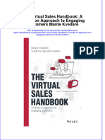 The Virtual Sales Handbook A Hands On Approach To Engaging Customers Mante Kvedare Ebook Full Chapter