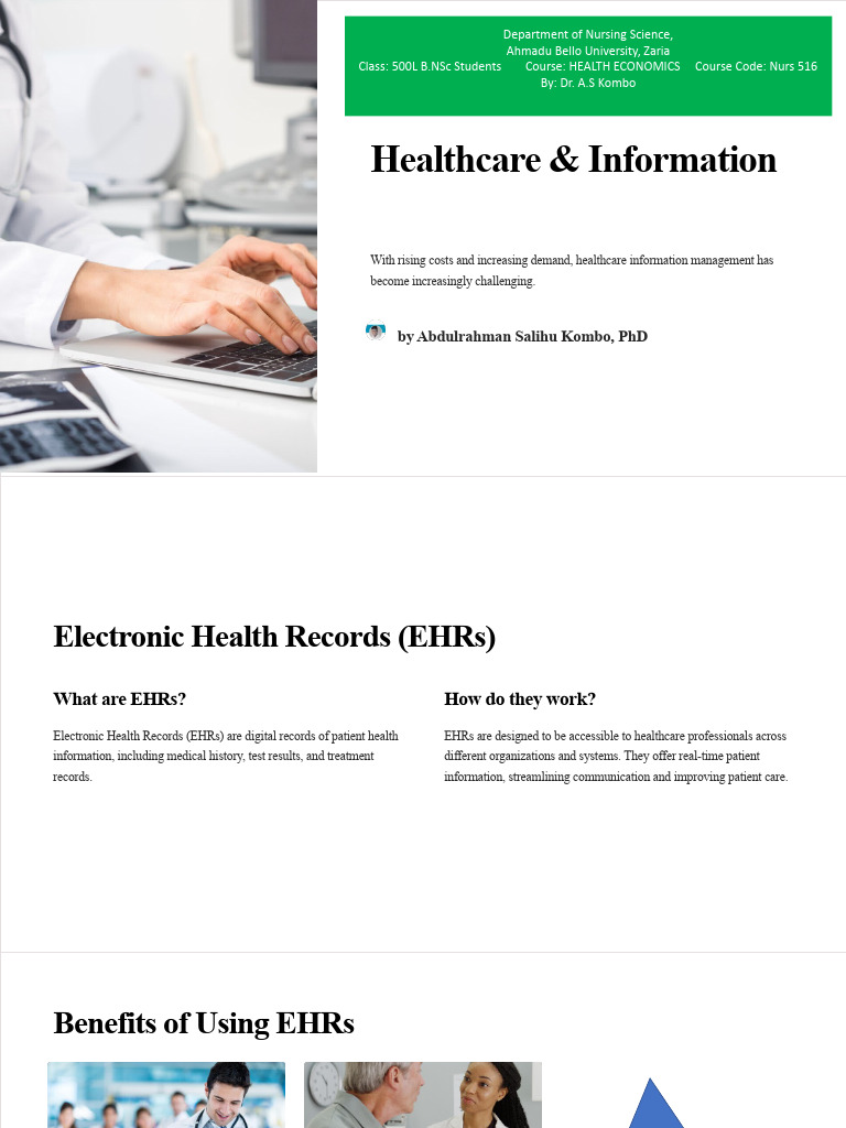 Healthcare Information Management Insights | PDF | Electronic Health ...