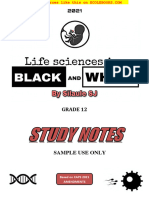 Life Sciences in Black and White 2021 Silaule SJ Sample Study Notes Past Paper