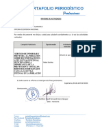 Informe de Actividades Portafolio Periodistico - Defensa Nacional