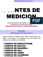 Integracion Tecnologica II Puentes de Medicion