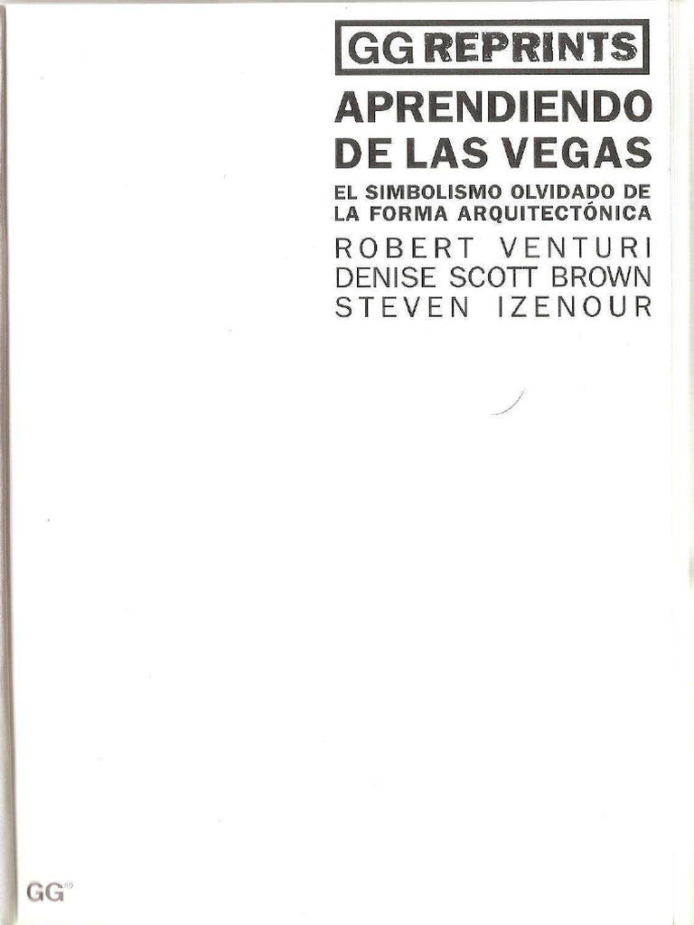 Venturi Scott Brown Izenour - Aprendiendo de Las Vegas | PDF