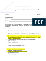 Evaluación Del Acoso Laboral