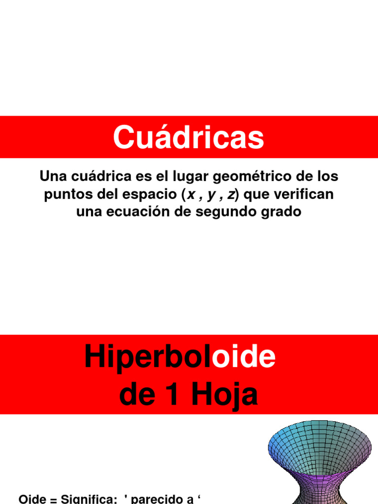 Hiperboloide 1y2 PDF | PDF | Geometria clasica | Geometría Elemental