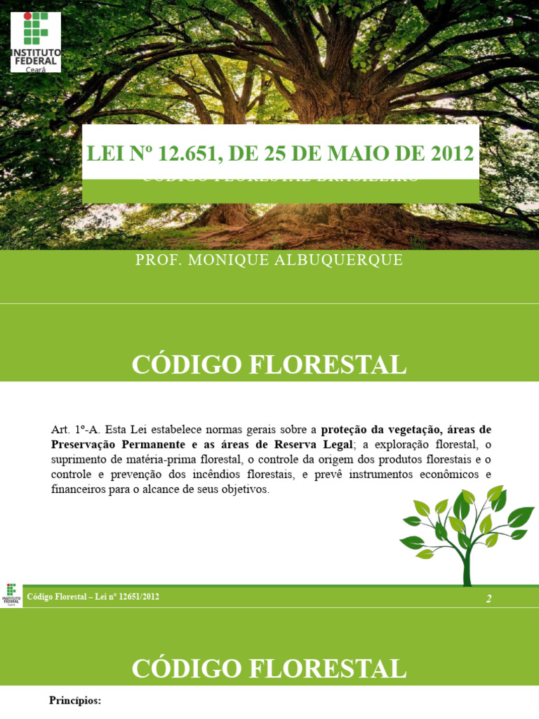 Código Florestal: Lei 12.651/2012 | PDF | Propriedade privada ...