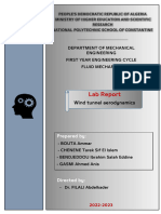 LAB1 FLUID MECHANICS 2 - Wind Tannel Aerodynamics