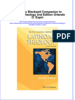 The Wiley Blackwell Companion To Latinoax Theology 2Nd Edition Orlando O Espin Ebook Full Chapter