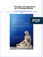 Ancient Divination and Experience Lindsay G Driediger Murphy Full Chapter