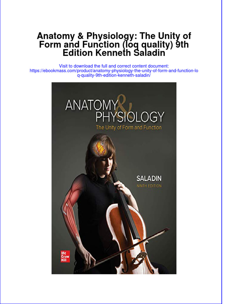Anatomy Physiology The Unity of Form and Function Loq Quality 9Th