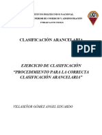 Clasificación Arancelaria "Procedimiento para La Correcta Clasificación"