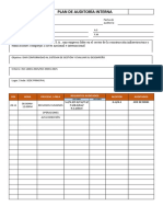 Plan de Auditoria Interna