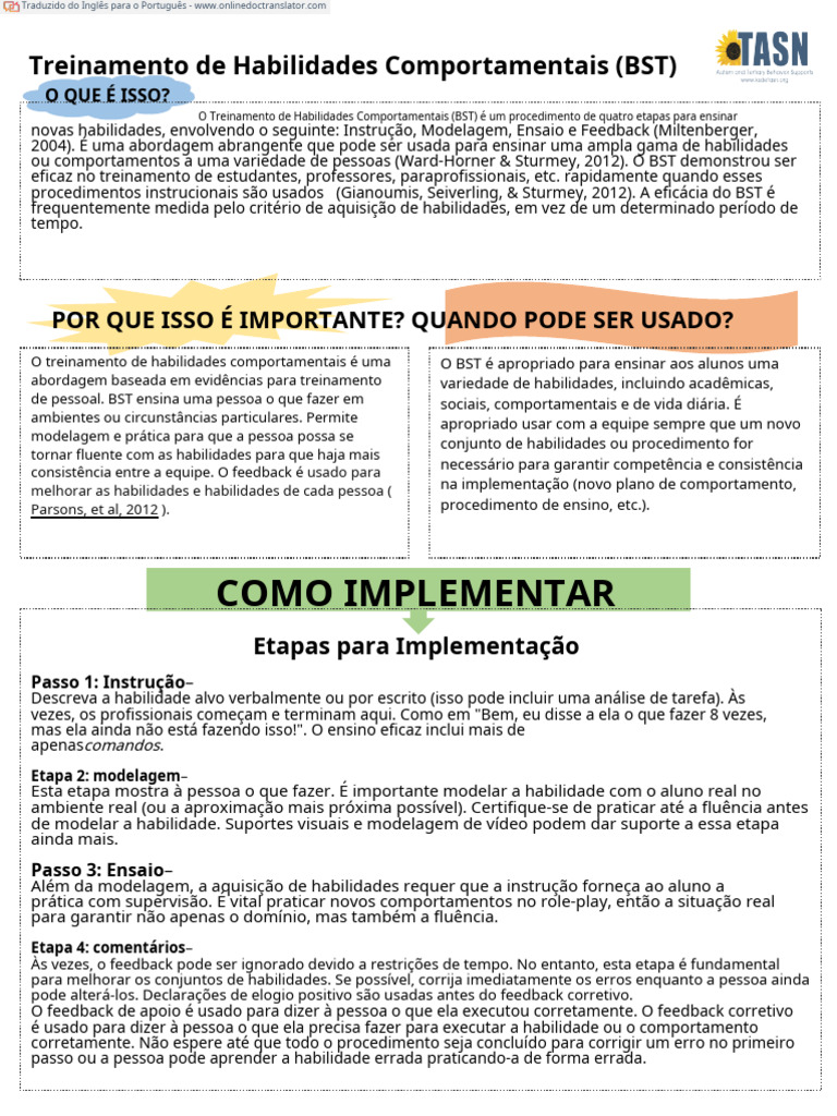 BST en PT | PDF | Comentários | Comportamento