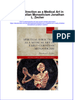 Spiritual Direction As A Medical Art In Early Christian Monasticism Jonathan L Zecher full download chapter