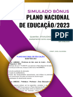 Plano Nacional de Educação/2023: Simulado Bônus