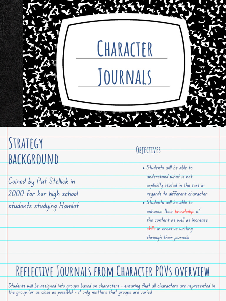 Reflective Character Journals Strategy | PDF | Thought | Cognition