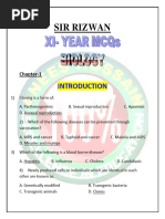 Xi & Xii Biology STB Mcq's (Sir Rizwan)