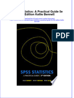 Spss Statistics A Practical Guide 5E 5Th Edition Kellie Bennett full download chapter