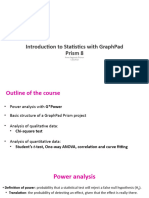 Introduction to Statistics With GraphPad Prism Slides