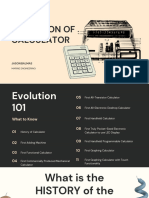 Evolution of Calculator