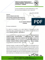 Carta - Gobierno Regional Del Callao - Salvatore Salpietro Macchiavello