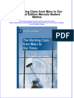 The Working Class From Marx To Our Times 1St Edition Marcelo Badaro Mattos Ebook Full Chapter