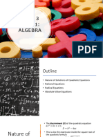 Equations in One Variable II