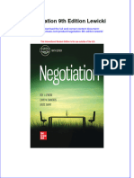 Negotiation 9Th Edition Lewicki Download PDF Chapter