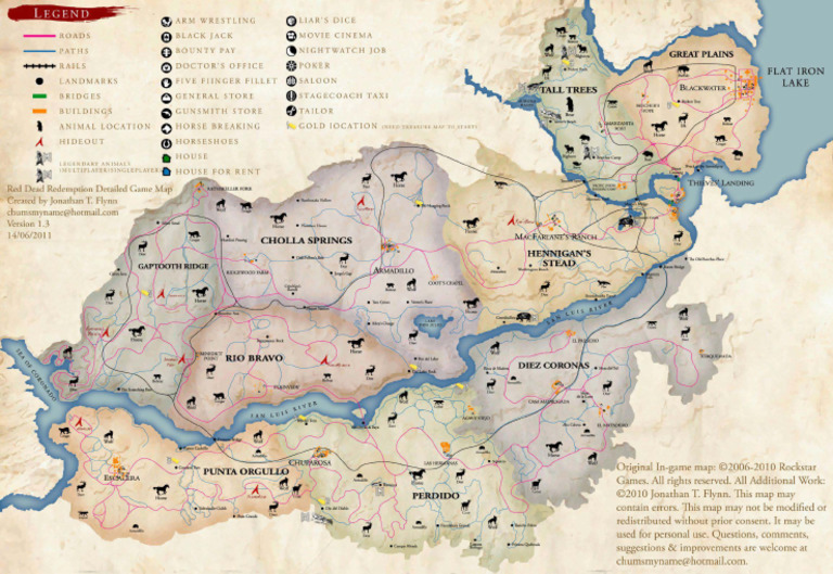 Mapa Red Dead Redemption | PDF