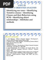 Unit Iii Object Oriented Analysis