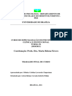 Instituto de Psicologia - Departamento de Psicologia Escolar E Do Desenvolvimento - PED Universidade de Brasília