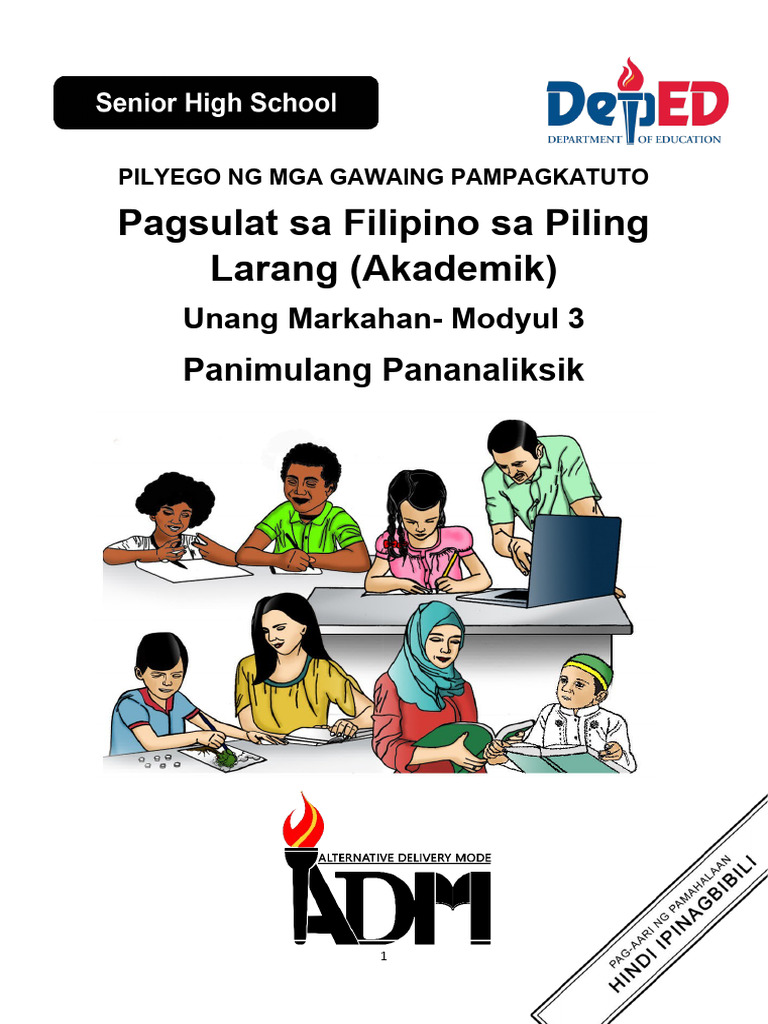 Piling Larang Akademik - Q1 - Modyul 3 | PDF