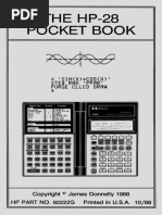 HP 28S Scientific Calculator POCKET BOOK - Oct 1988 - hp28-pb - 40pages+rotates+++