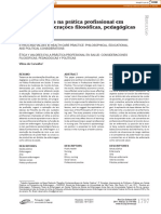 Ética e Valores Na Prática Profissional em Saúde: Considerações Filosóficas, Pedagógicas e Políticas