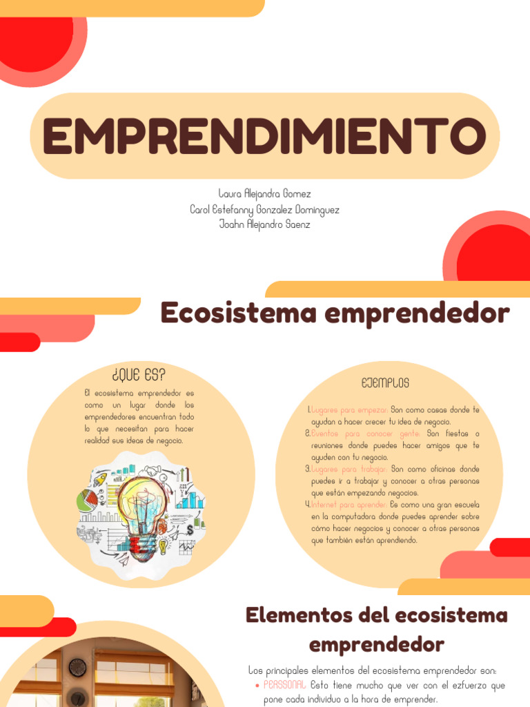 Ecosistema del Emprendimiento y Su Definición | PDF | Iniciativa ...