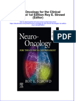 Neuro Oncology For The Clinical Neurologist 1St Edition Roy E Strowd Editor Download PDF Chapter