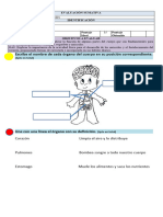 Evaluación Ciencias Naturales