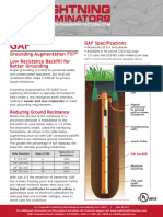® Grounding Augmentation Fill™ Low Resistance Backfill For Better Grounding GAF Specifications