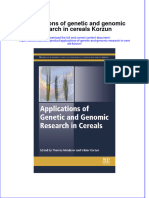 Applications of Genetic and Genomic Research in Cereals Korzun Full Chapter