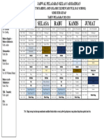 Jadwal Pelajaran Kelas 5 Ar Rahman