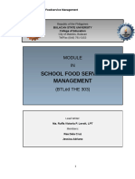 Module in School Foodservice Management BTLED