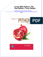 Starting Out With Python 5Th International Edition Tony Gaddis Full Download Chapter