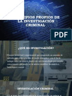 Principios Propios de La Investigación Criminal