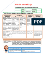 Patrones numéricos. Ses. Mat.