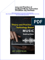 Theory And Practice Of Technology Based Music Instruction Second Edition Jay Dorfman  ebook full chapter