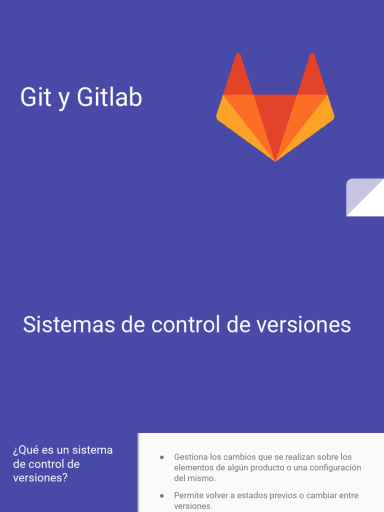 Introducción a Git y GitLab | PDF | Control de versiones | Software del ...