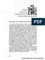 Bases para Una Fundamentación Teórica de La Educación - Antoni J. Colom Cañellas