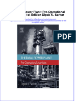 Thermal Power Plant Pre Operational Activities 1St Edition Dipak K Sarkar  ebook full chapter