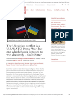 The Ukrainian conflict is a U.S._NATO Proxy War, but one which Russia is poised to win decisively – Scott Ritter _ MR Online