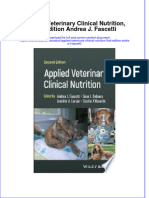 Applied Veterinary Clinical Nutrition 2Nd Edition Andrea J Fascetti full chapter