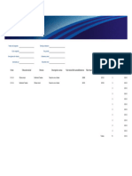 Inf de Gastos y Kilometraje Azul Formato